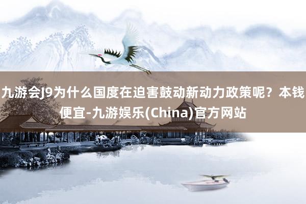 九游会J9为什么国度在迫害鼓动新动力政策呢？本钱便宜-九游娱乐(China)官方网站